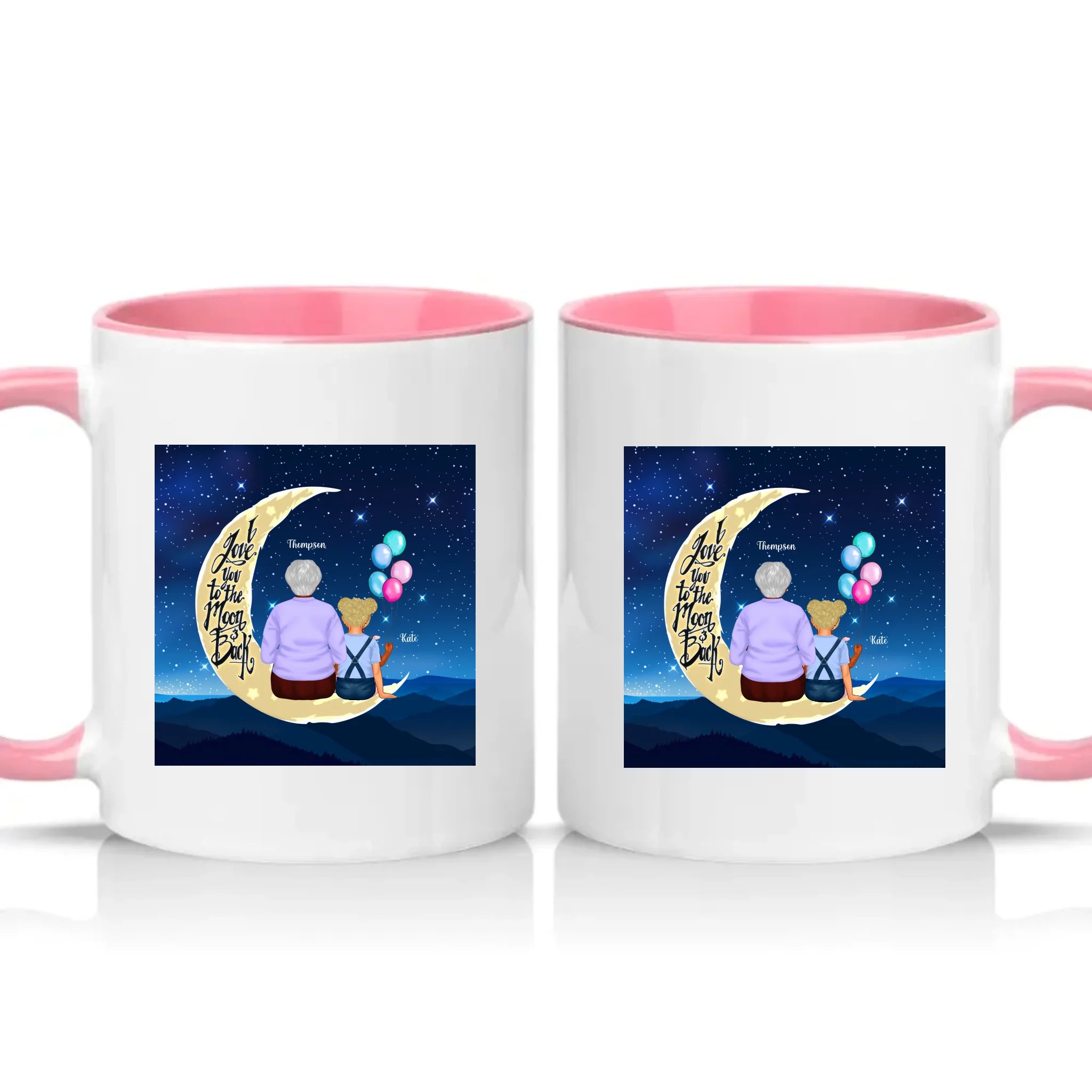 Two Tone 11oz Mug Pink