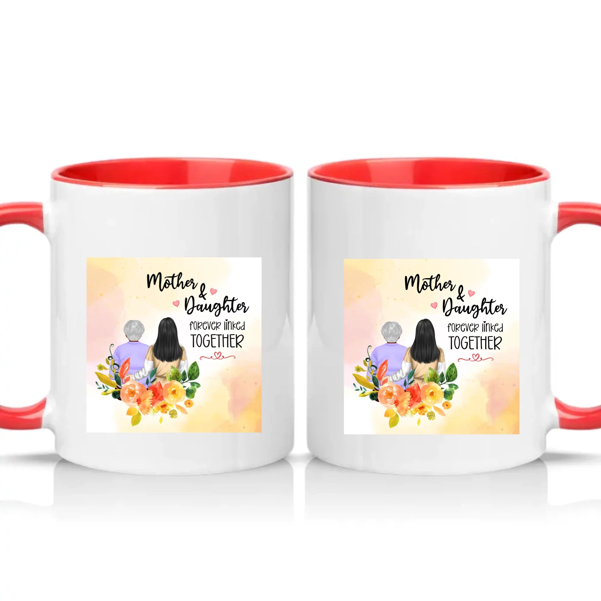 Two Tone 11oz Mug Red