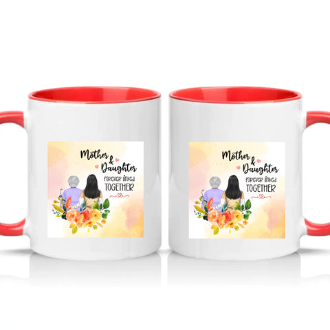 Two Tone 11oz Mug Red