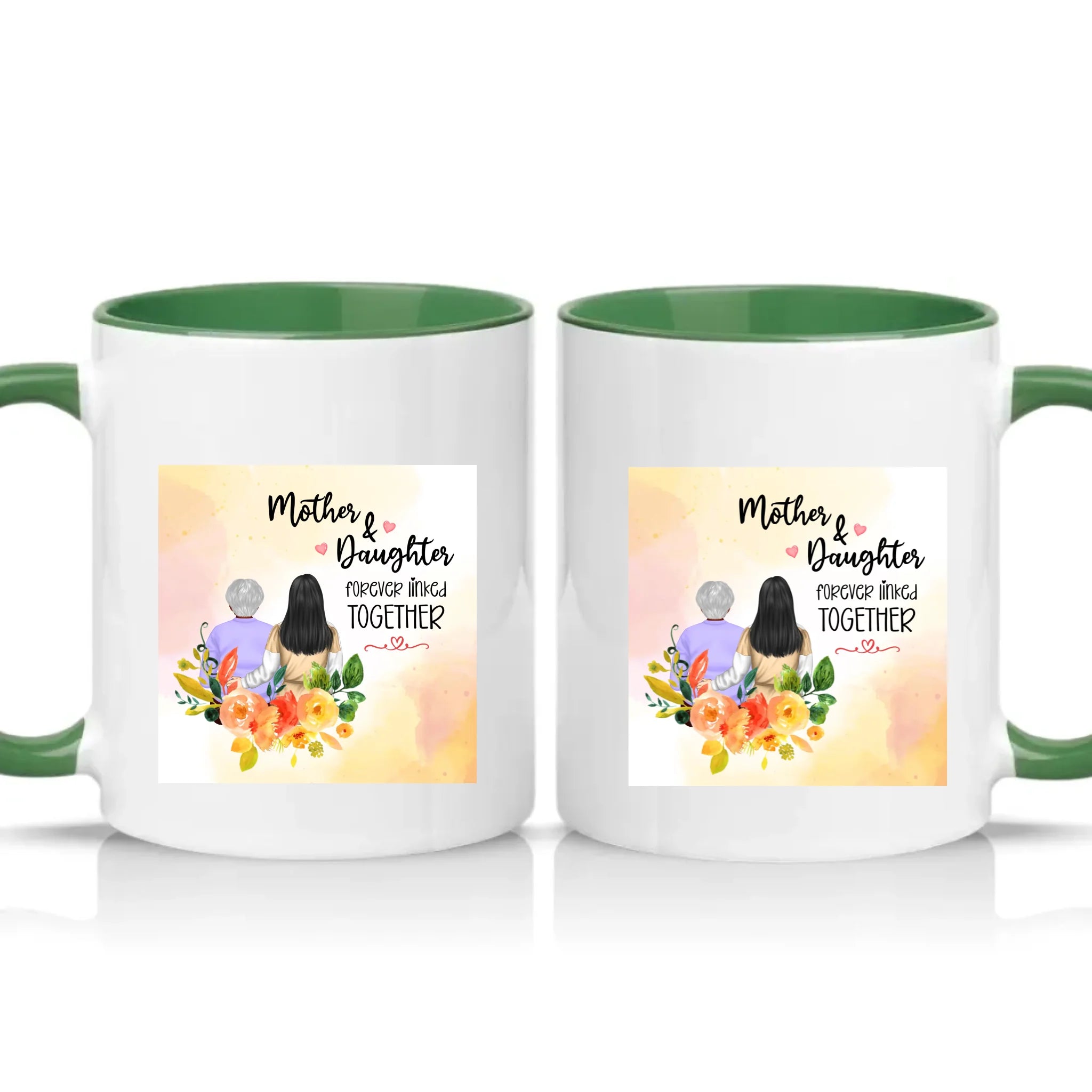 Two Tone 11oz Mug Racing Green
