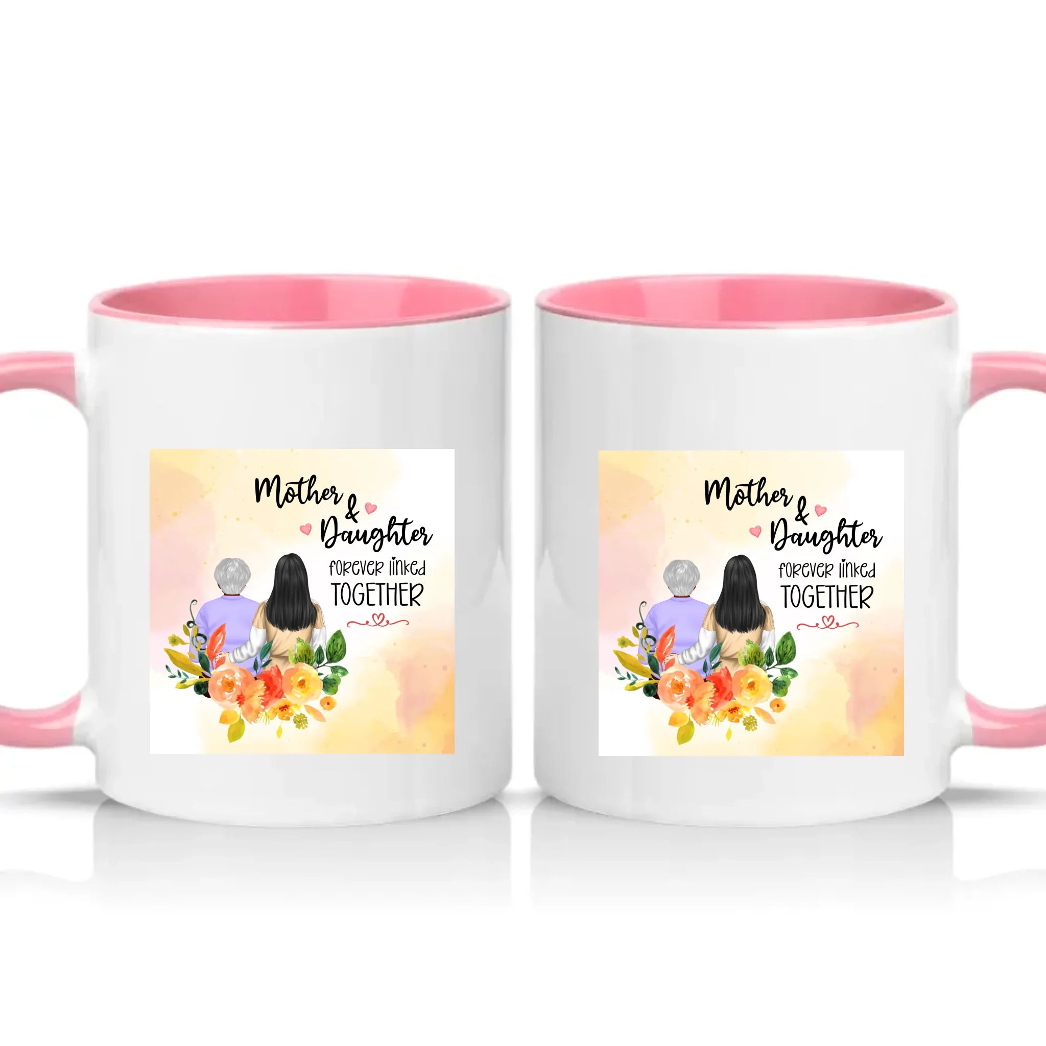 Two Tone 11oz Mug Pink