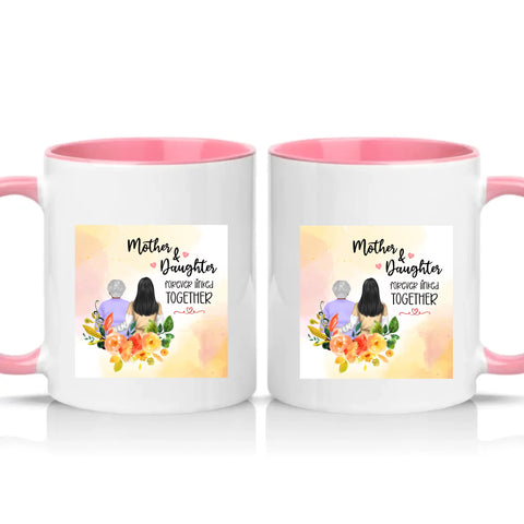 Two Tone 11oz Mug Pink