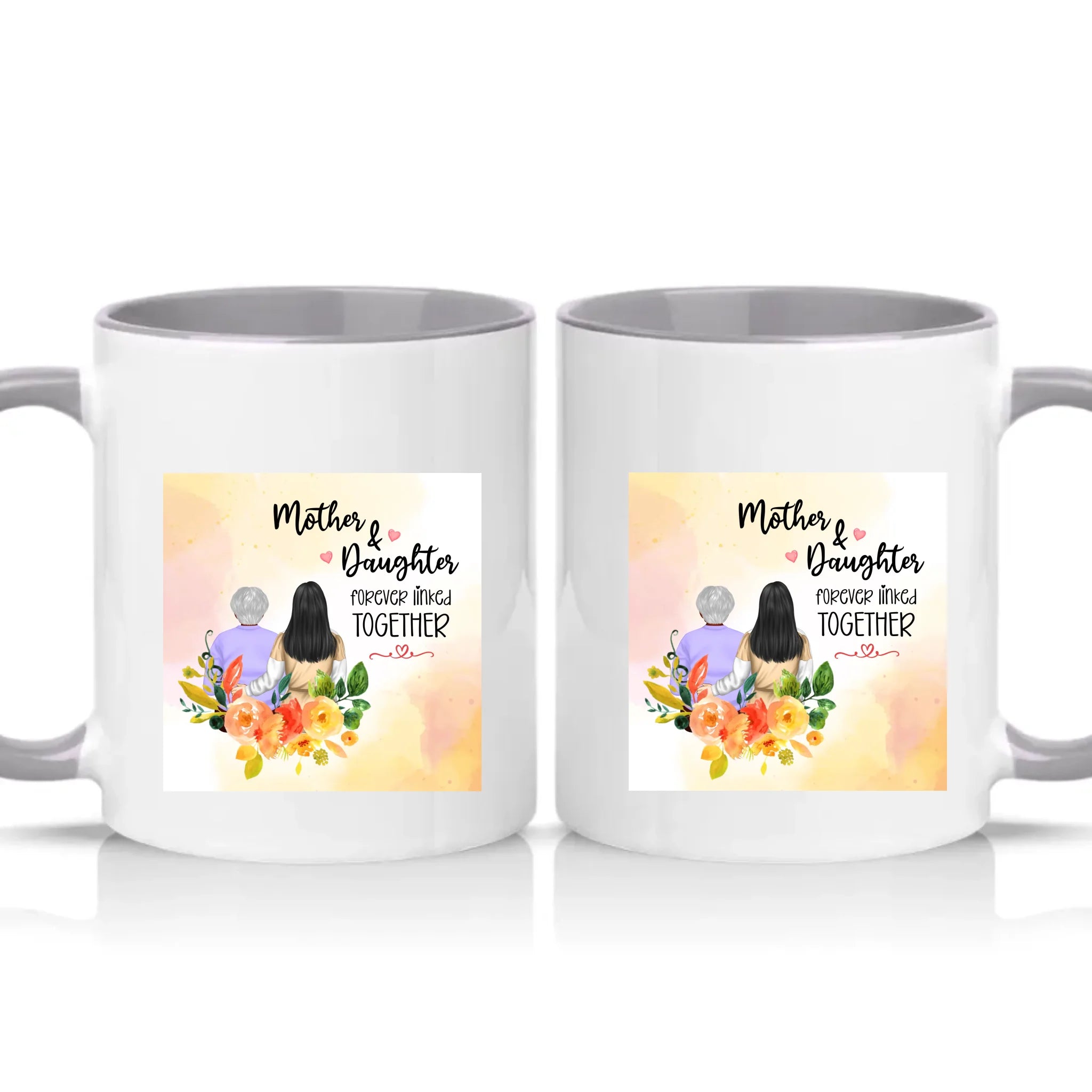 Two Tone 11oz Mug Grey