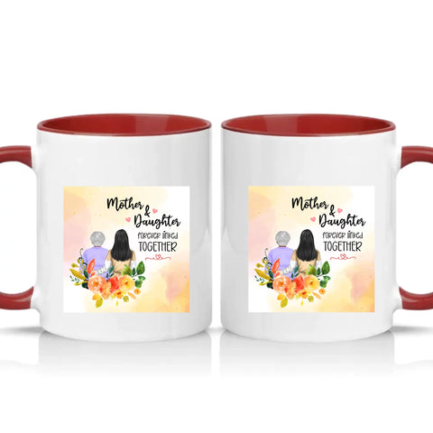 Two Tone 11oz Mug Burgundy