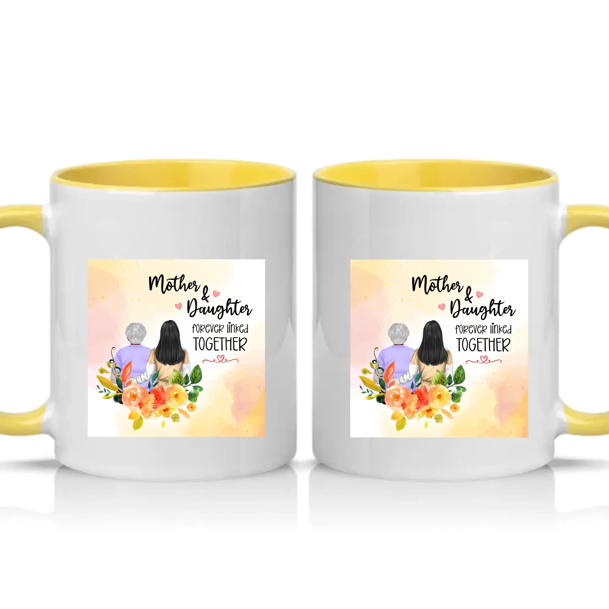 Two Tone 11oz Mug Yellow