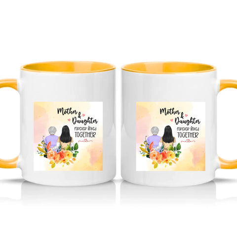 Two Tone 11oz Mug Golden Yellow