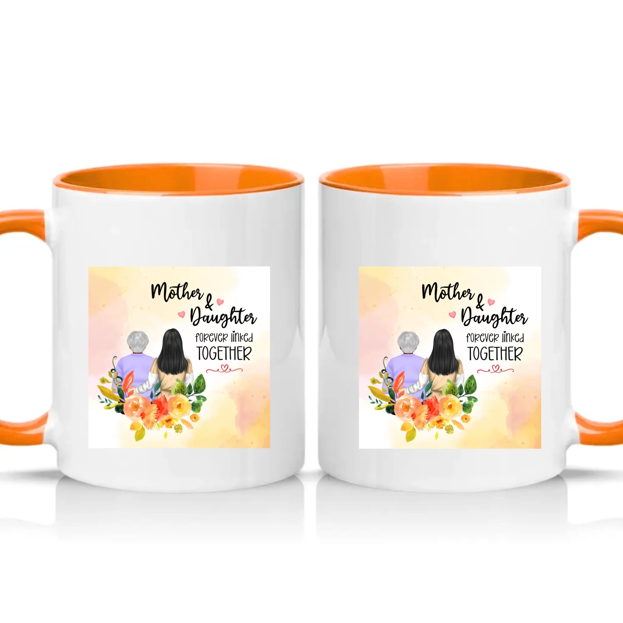 Two Tone 11oz Mug Orange