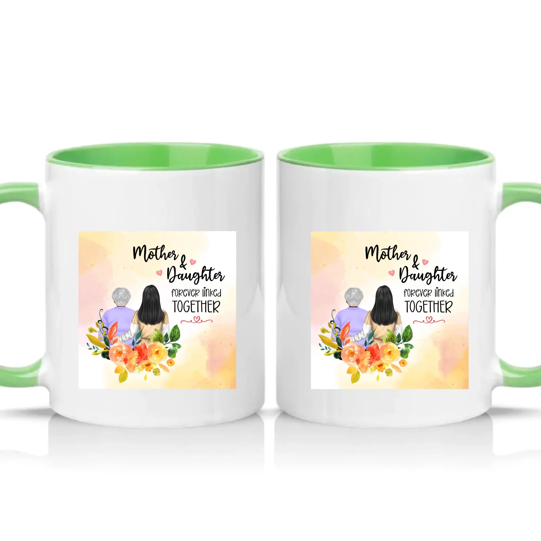 Two Tone 11oz Mug Green