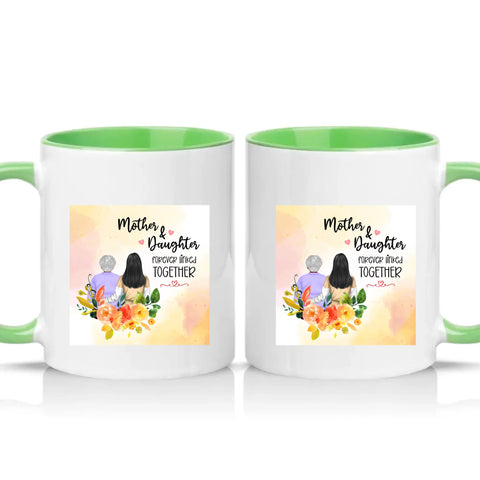 Two Tone 11oz Mug Green