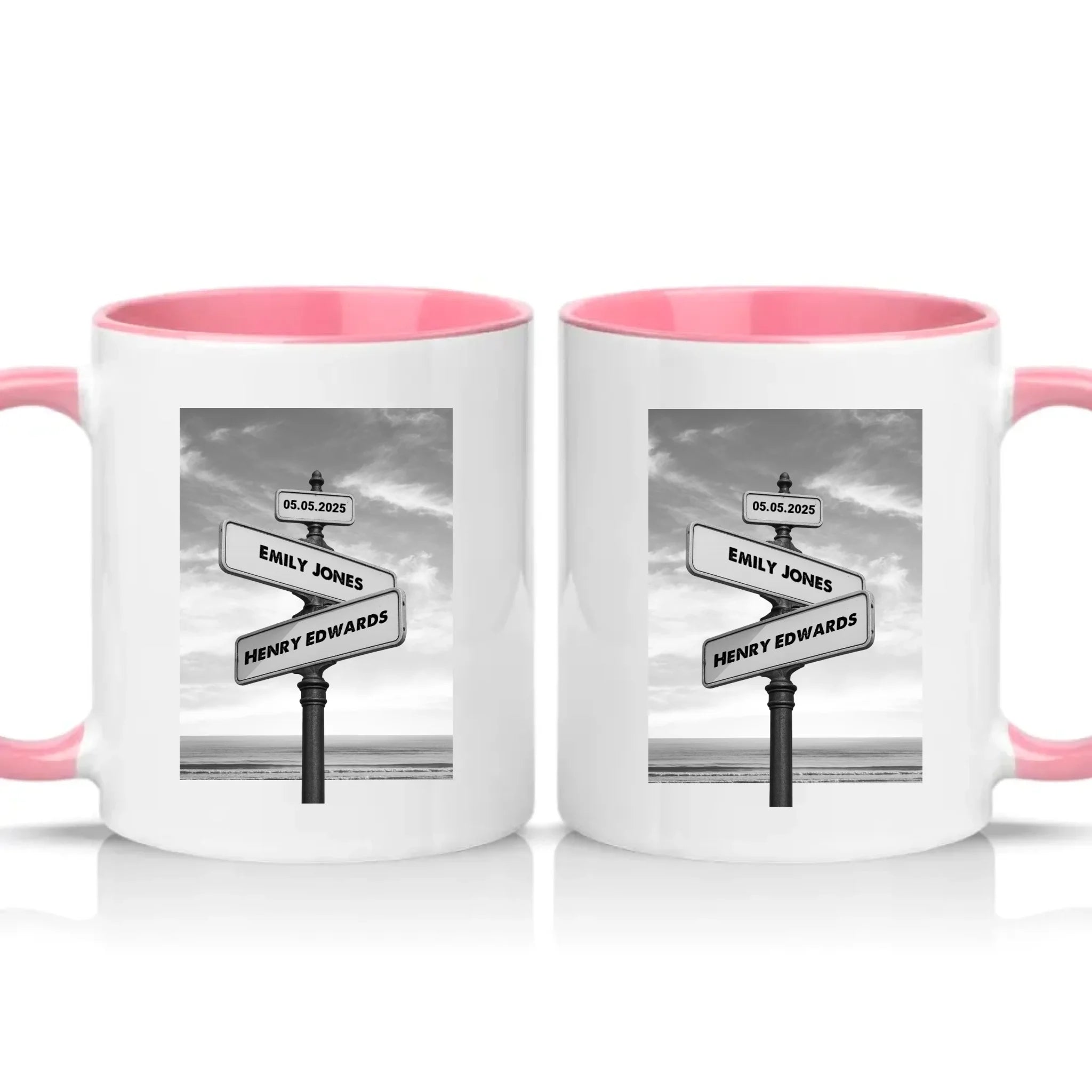 Two Tone 11oz Mug Pink
