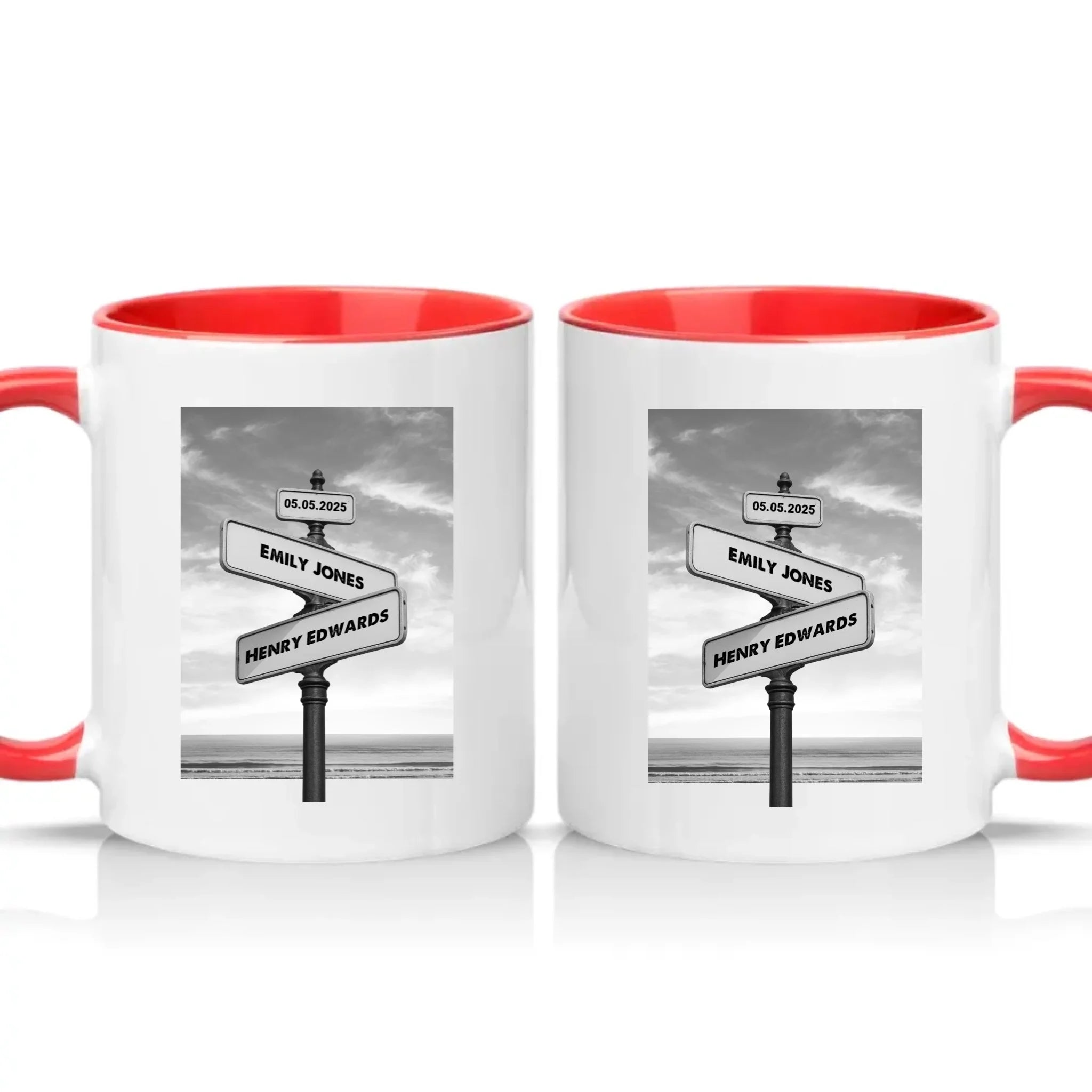 Two Tone 11oz Mug Red