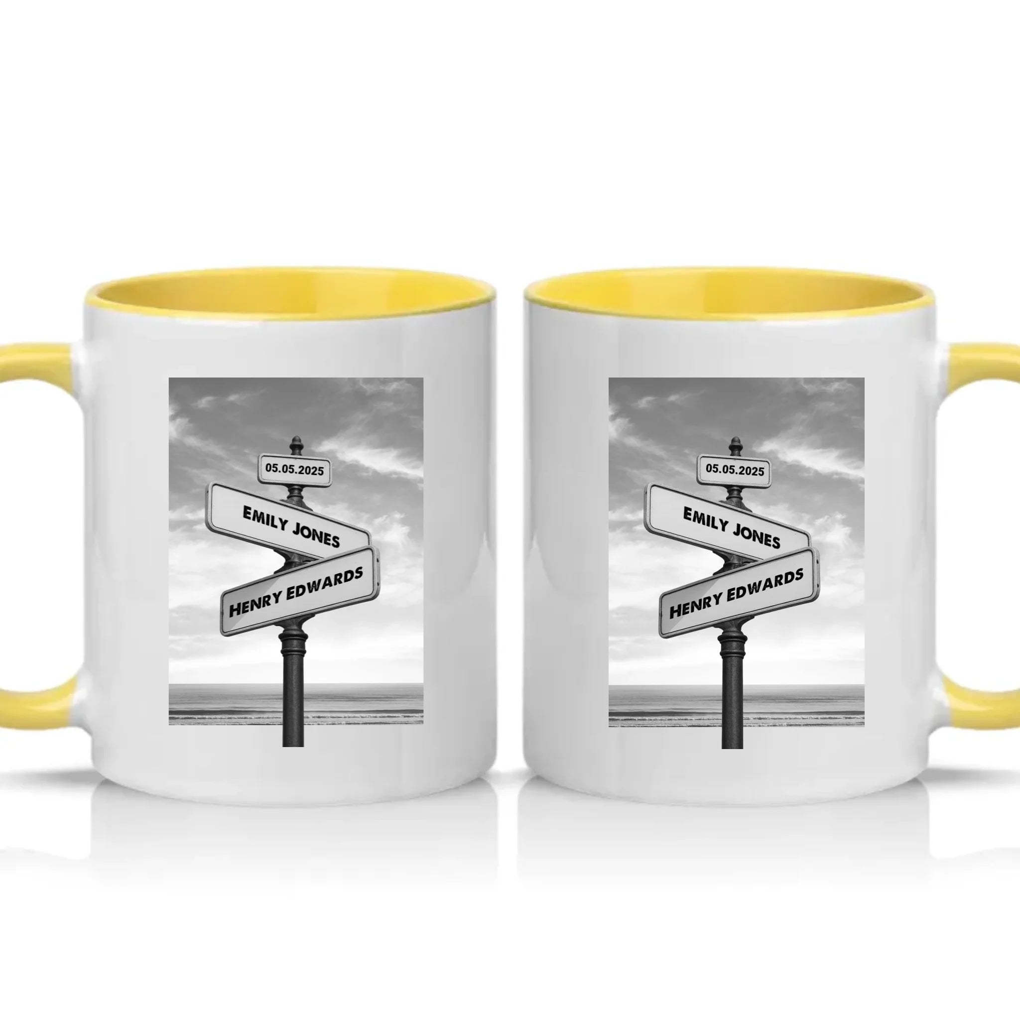 Two Tone 11oz Mug Yellow