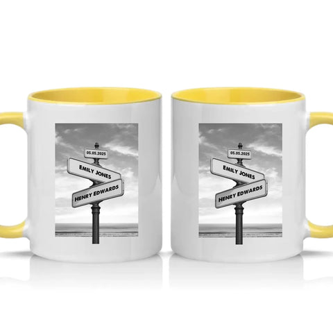 Two Tone 11oz Mug Yellow