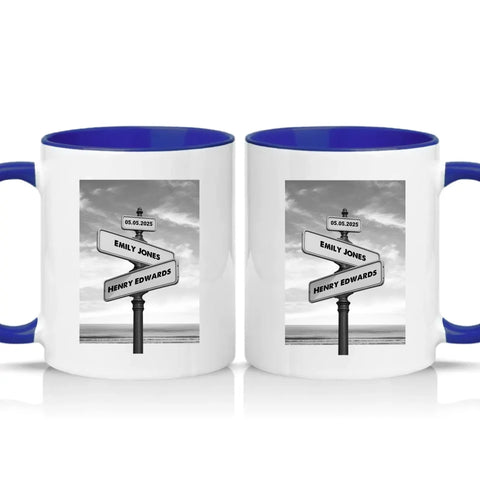 Two Tone 11oz Mug Dark Blue