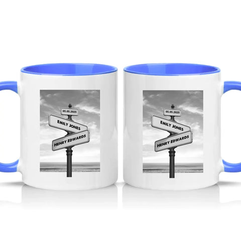 Two Tone 11oz Mug Medium Blue