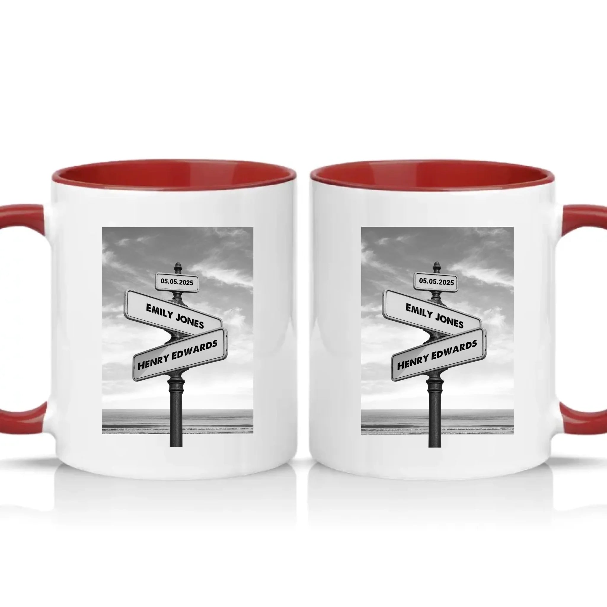 Two Tone 11oz Mug Burgundy