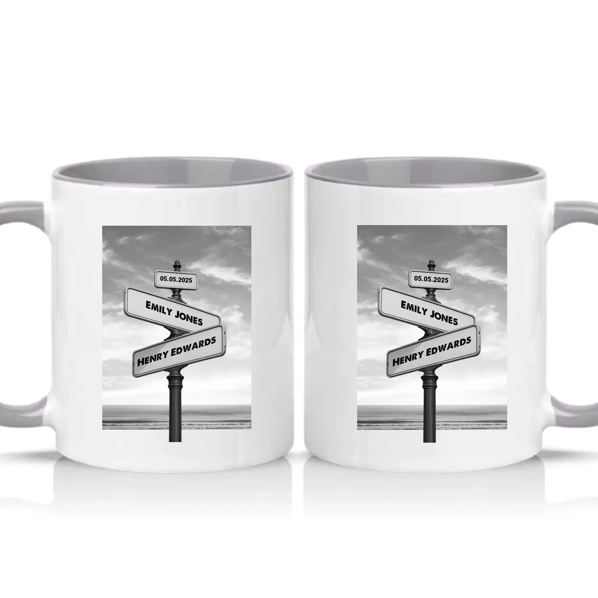 Two Tone 11oz Mug Grey