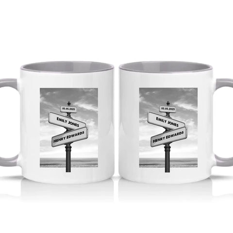 Two Tone 11oz Mug Grey