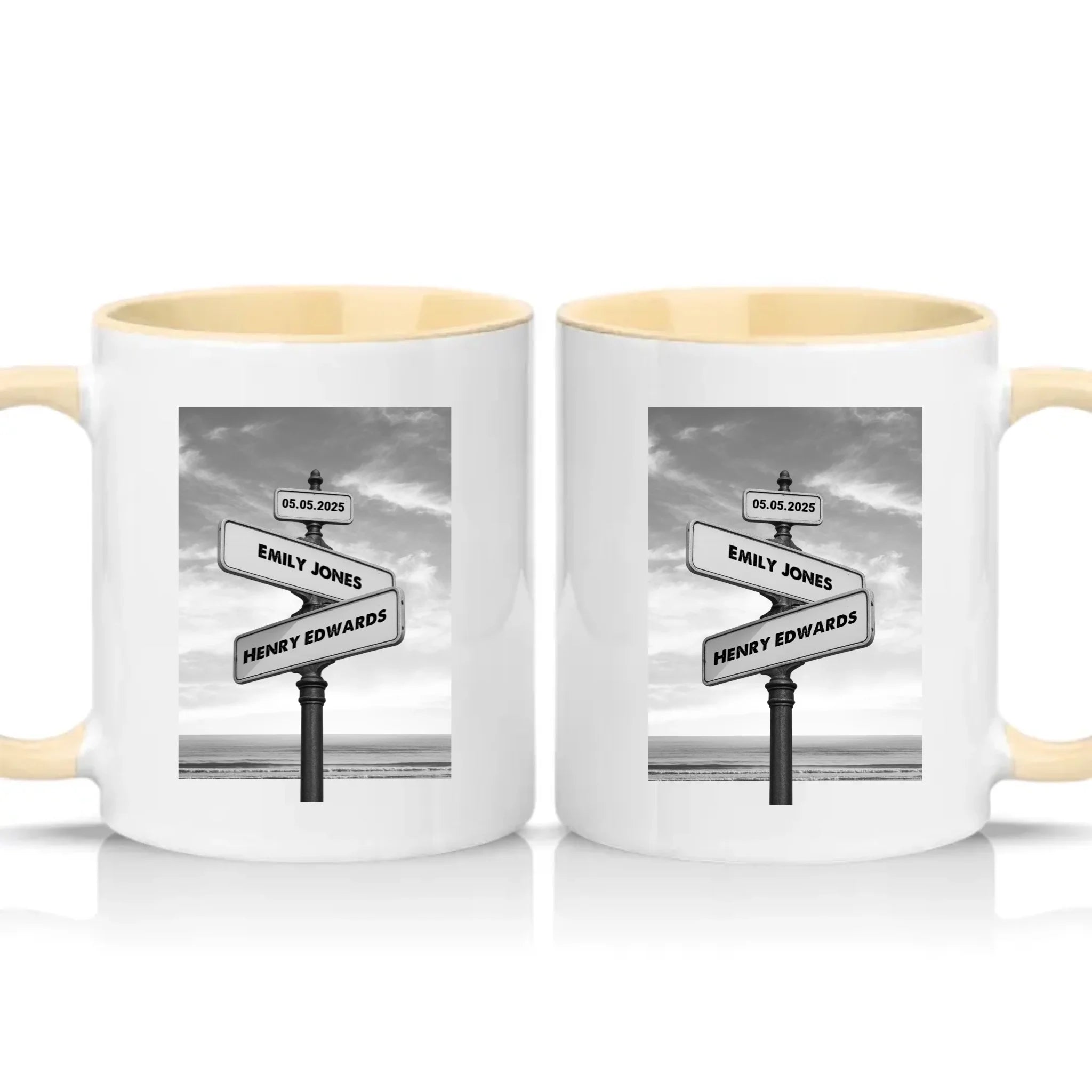 Two Tone 11oz Mug Cream