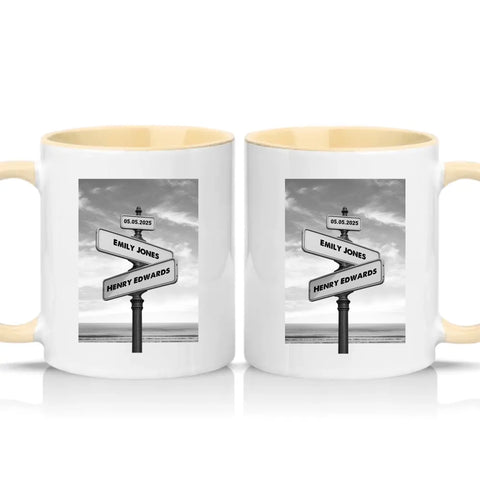 Two Tone 11oz Mug Cream