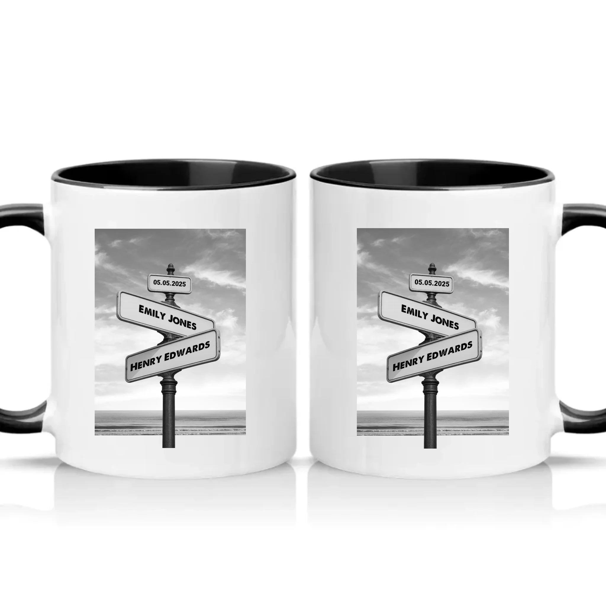 Two Tone 11oz Mug Black