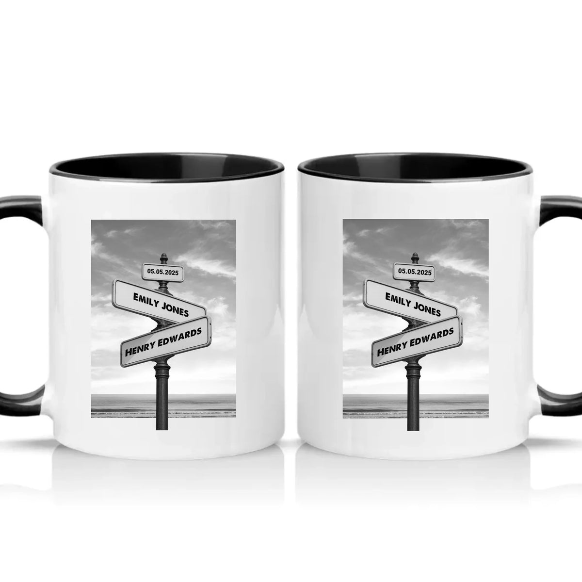 Two Tone 11oz Mug Black