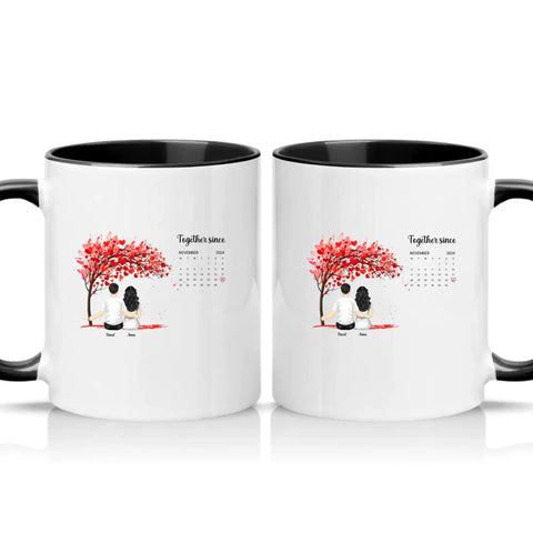 Two Tone 11oz Mug Black