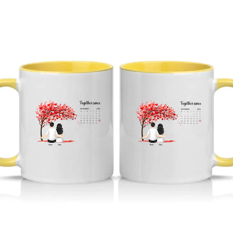 Two Tone 11oz Mug Yellow