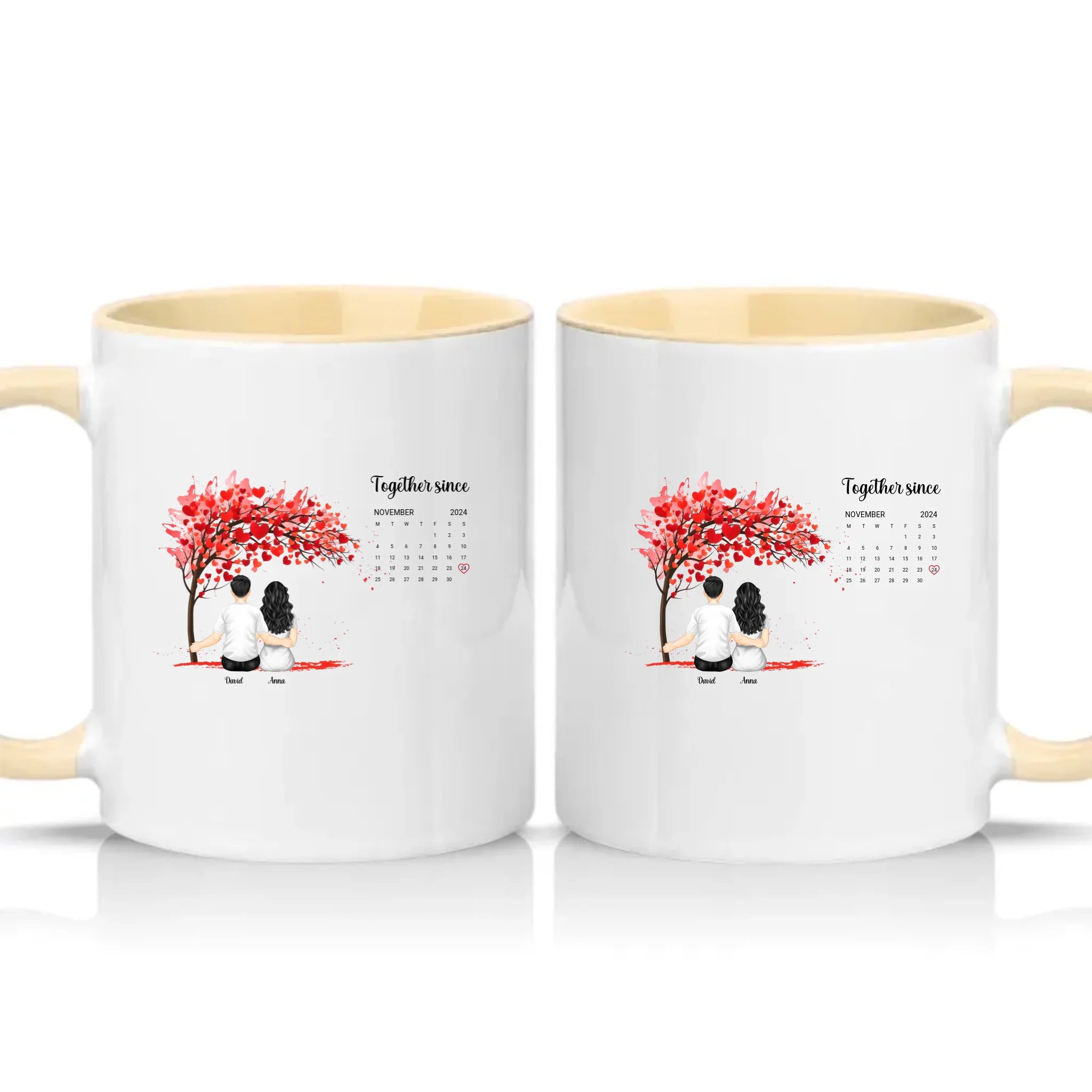 Two Tone 11oz Mug Cream