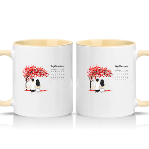 Two Tone 11oz Mug Cream
