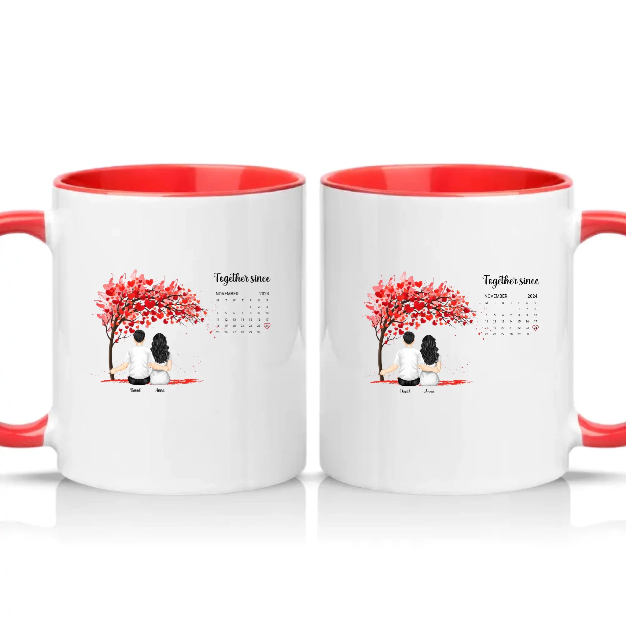 Two Tone 11oz Mug Red