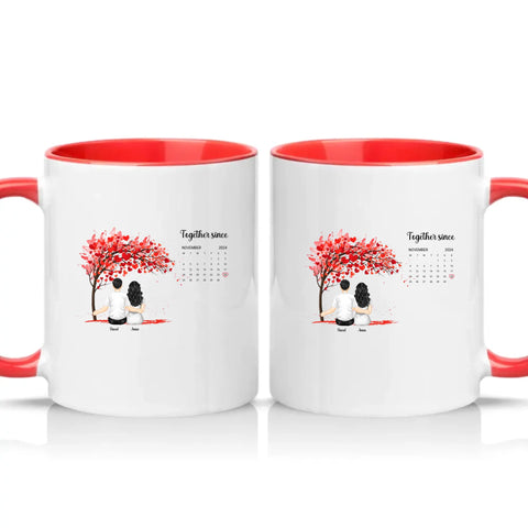 Two Tone 11oz Mug Red