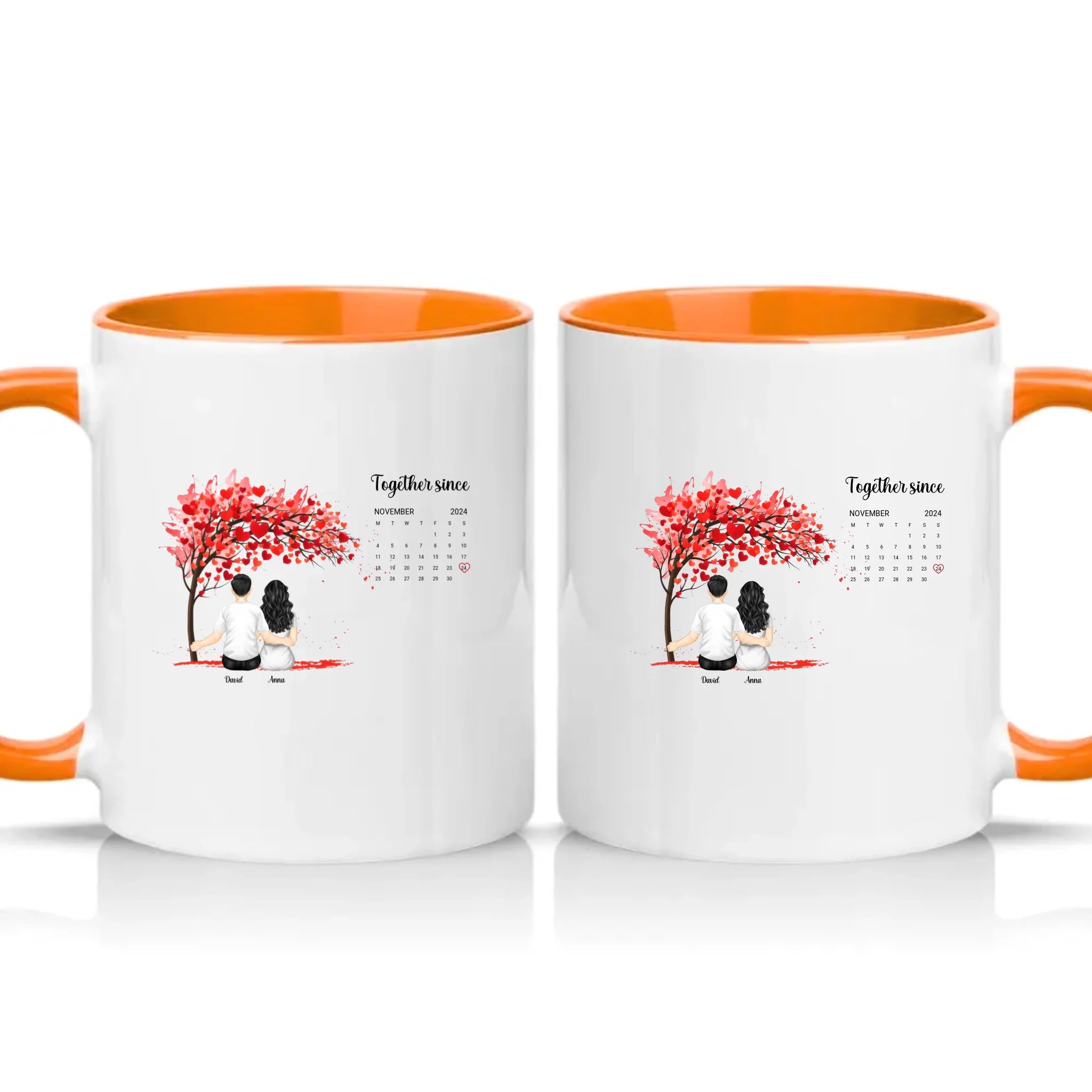 Two Tone 11oz Mug Orange