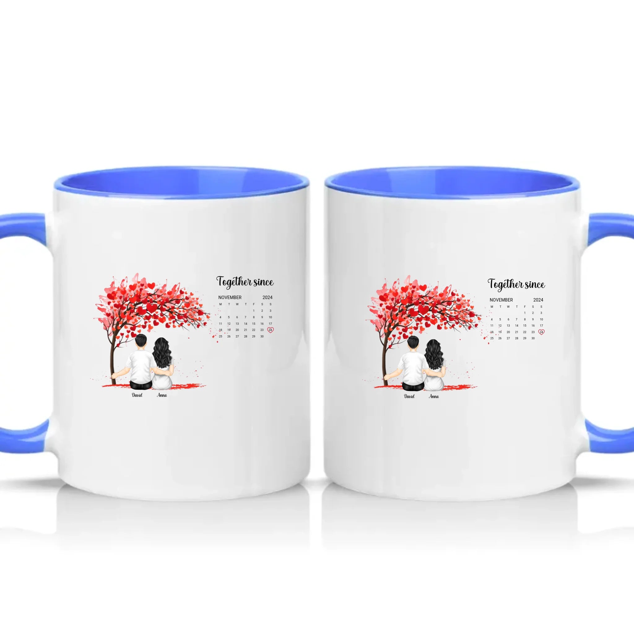 Two Tone 11oz Mug Medium Blue