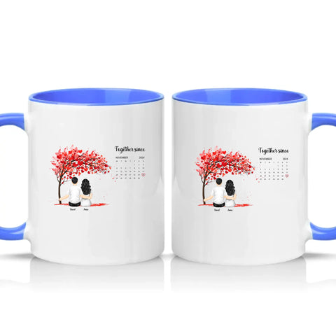 Two Tone 11oz Mug Medium Blue