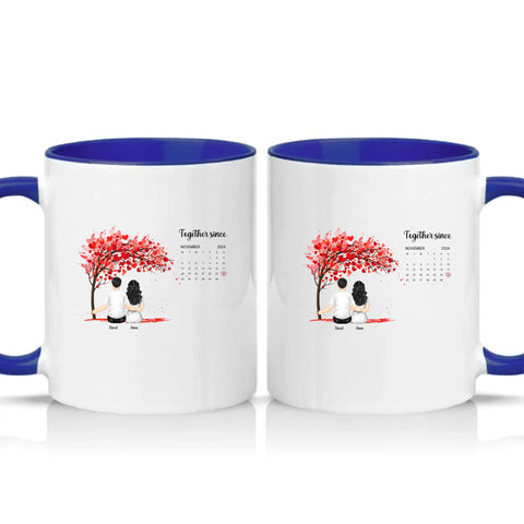 Two Tone 11oz Mug Dark Blue
