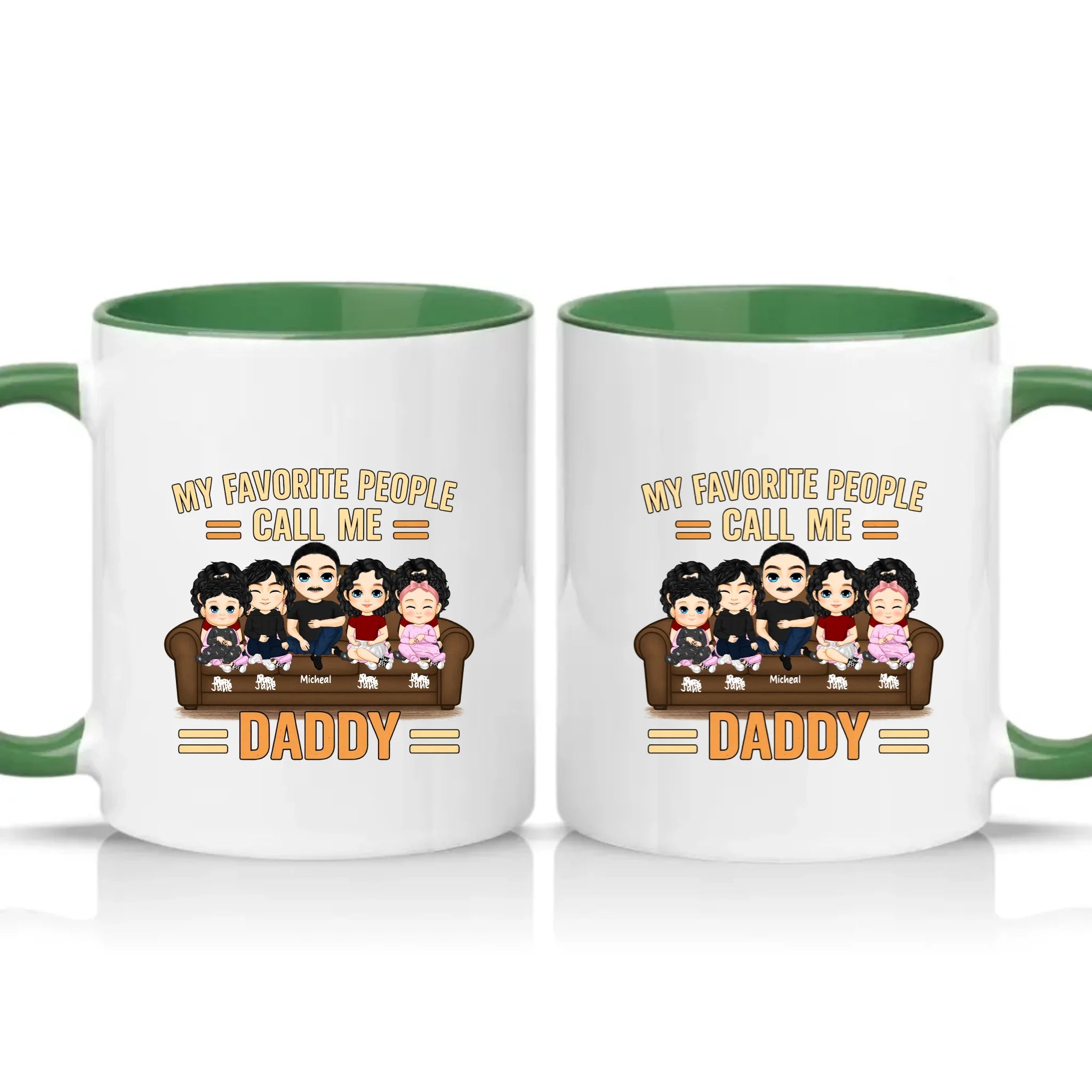 Two Tone 11oz Mug Racing Green