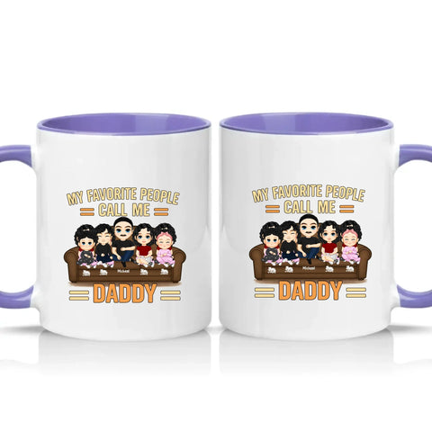 Personalised Daddy Mug – Favourite People Gift – Heather