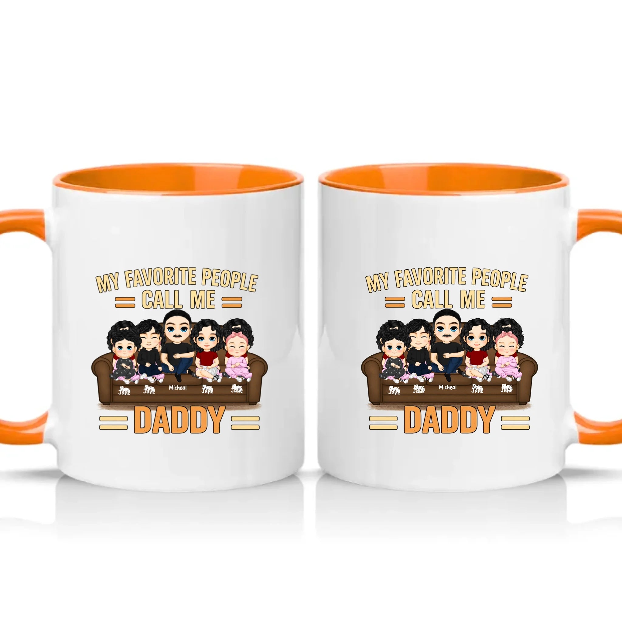 Two Tone 11oz Mug Orange