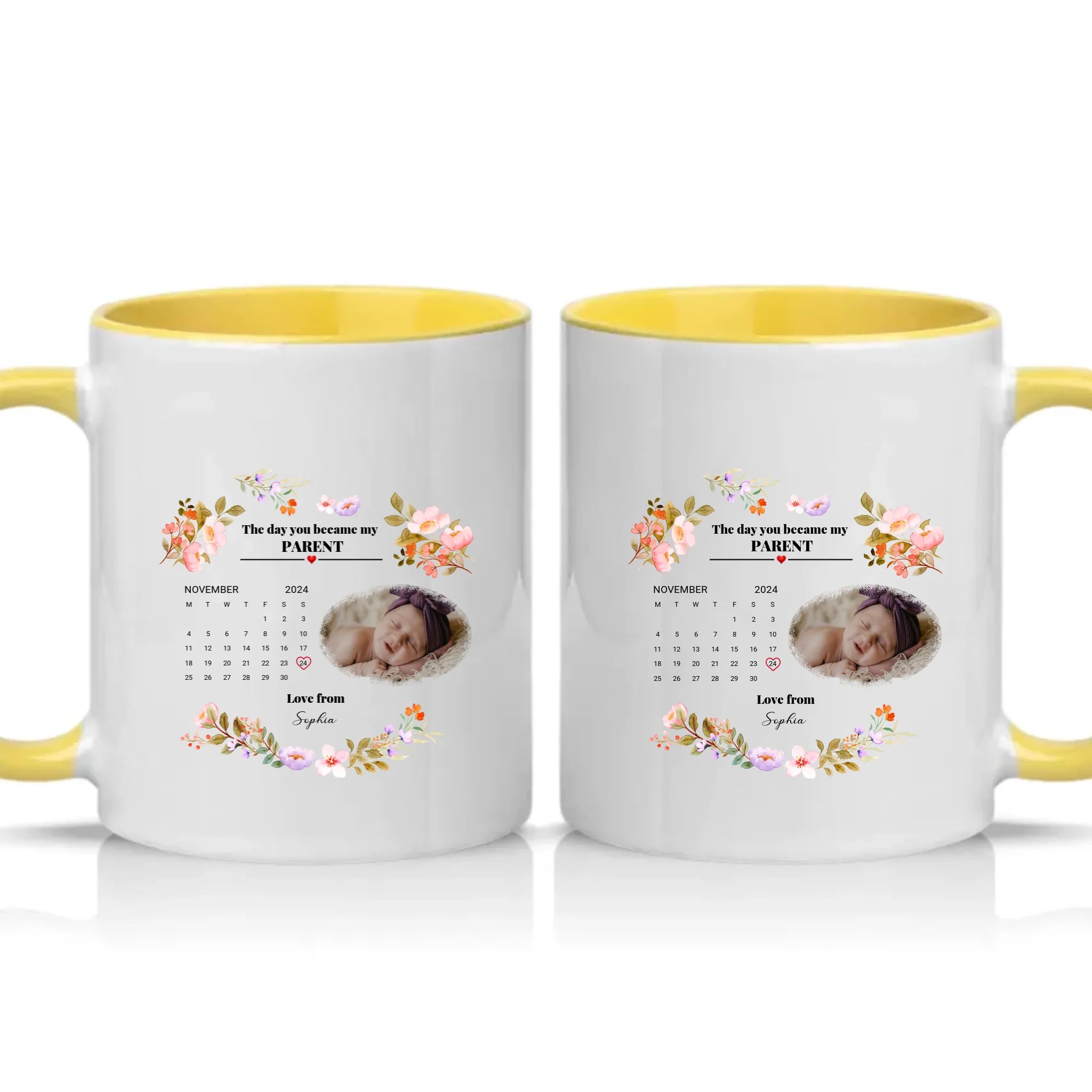 Two Tone 11oz Mug Yellow