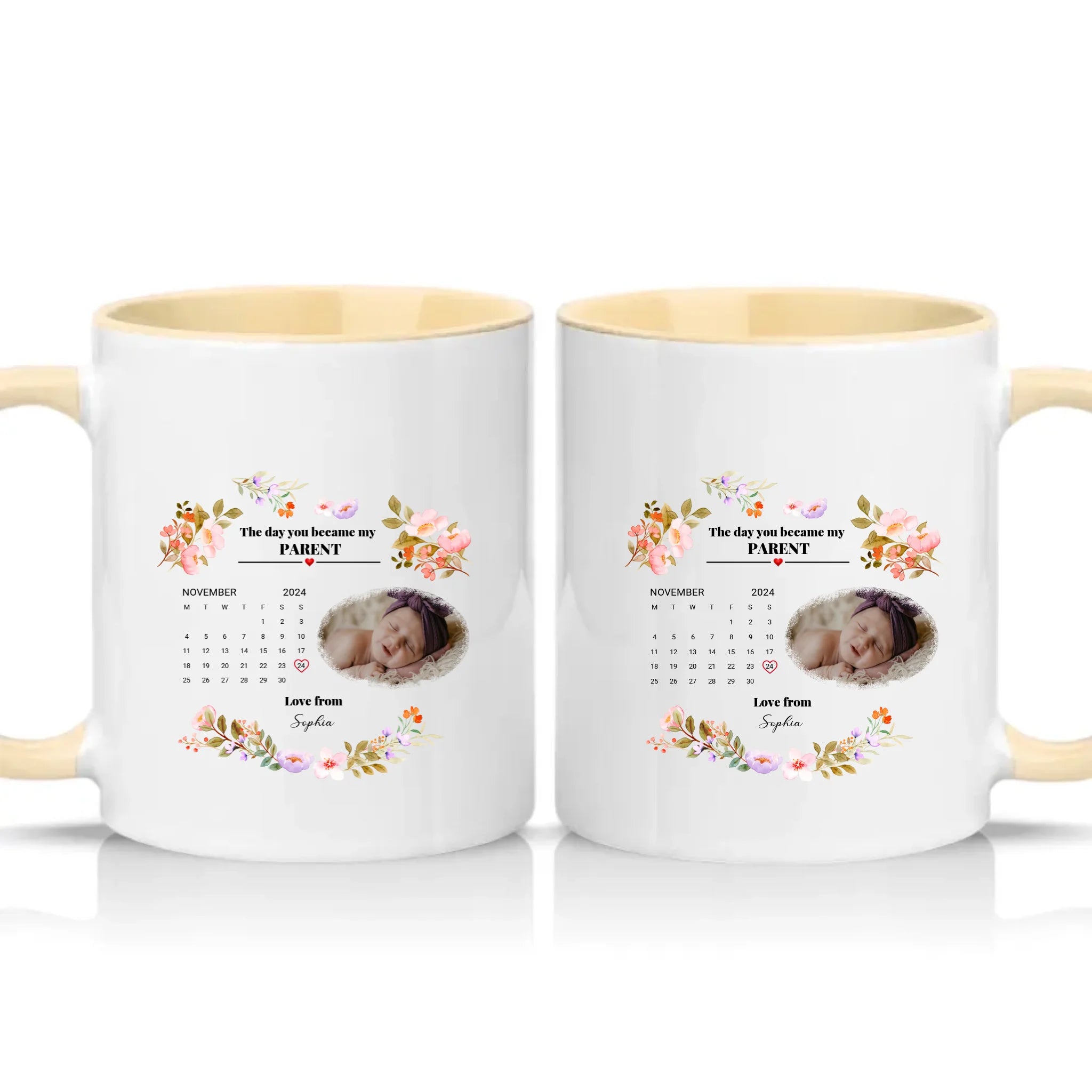 Two Tone 11oz Mug Cream