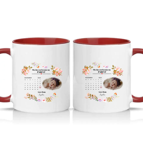 Two Tone 11oz Mug Burgundy