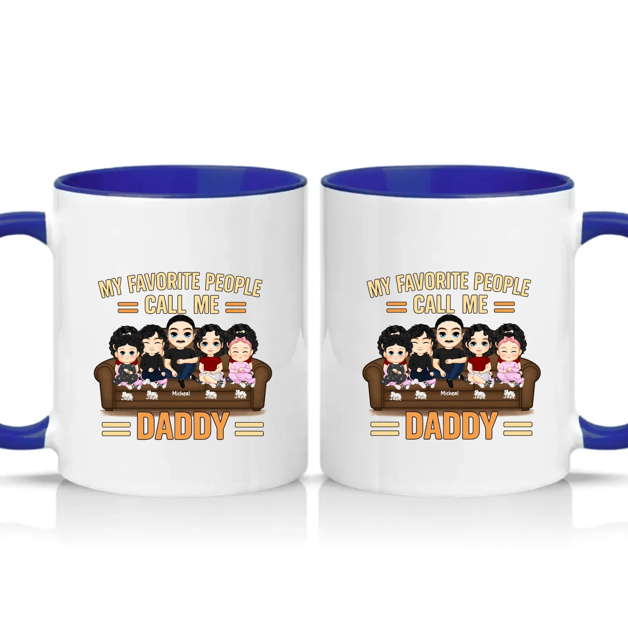 Two Tone 11oz Mug Dark Blue