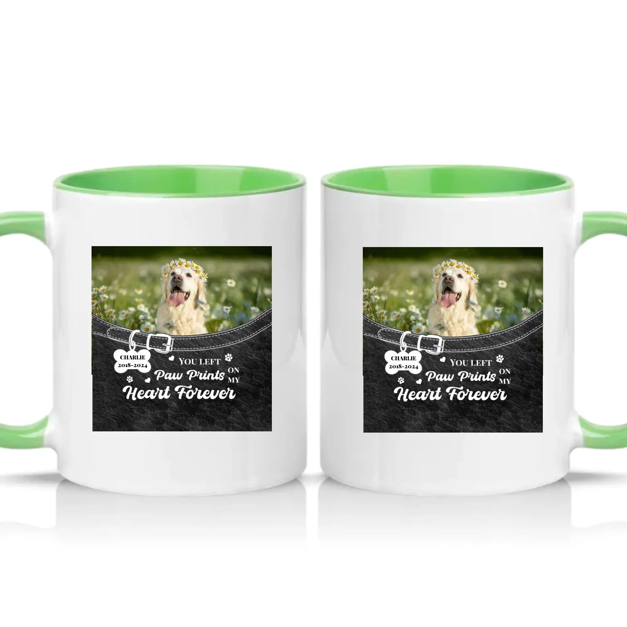 Two Tone 11oz Mug Green