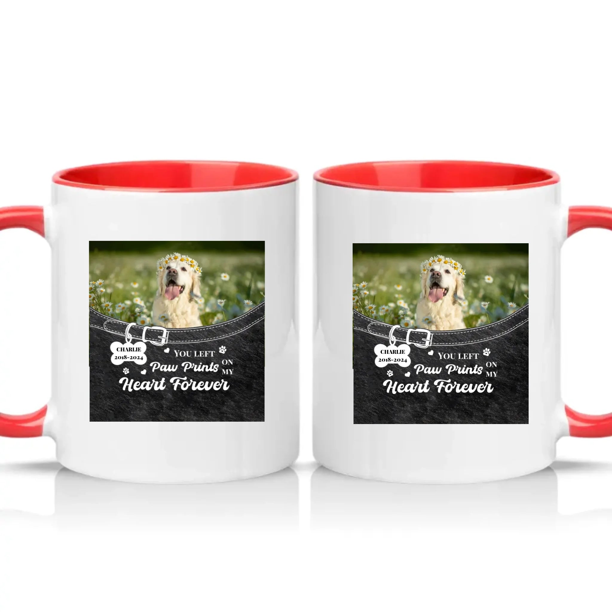 Two Tone 11oz Mug Red