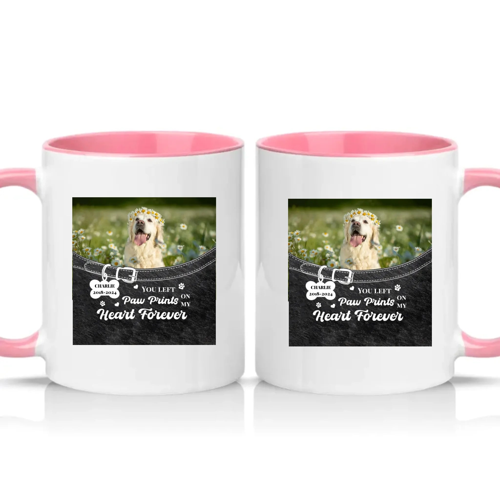 Two Tone 11oz Mug Pink