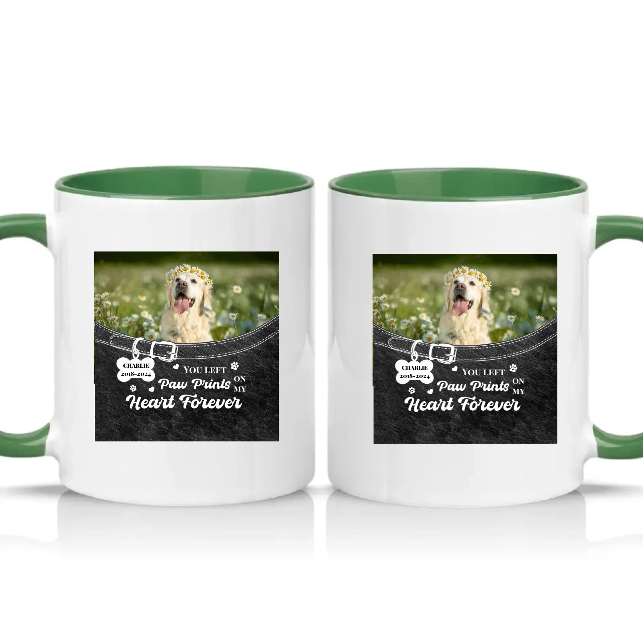 Two Tone 11oz Mug Racing Green