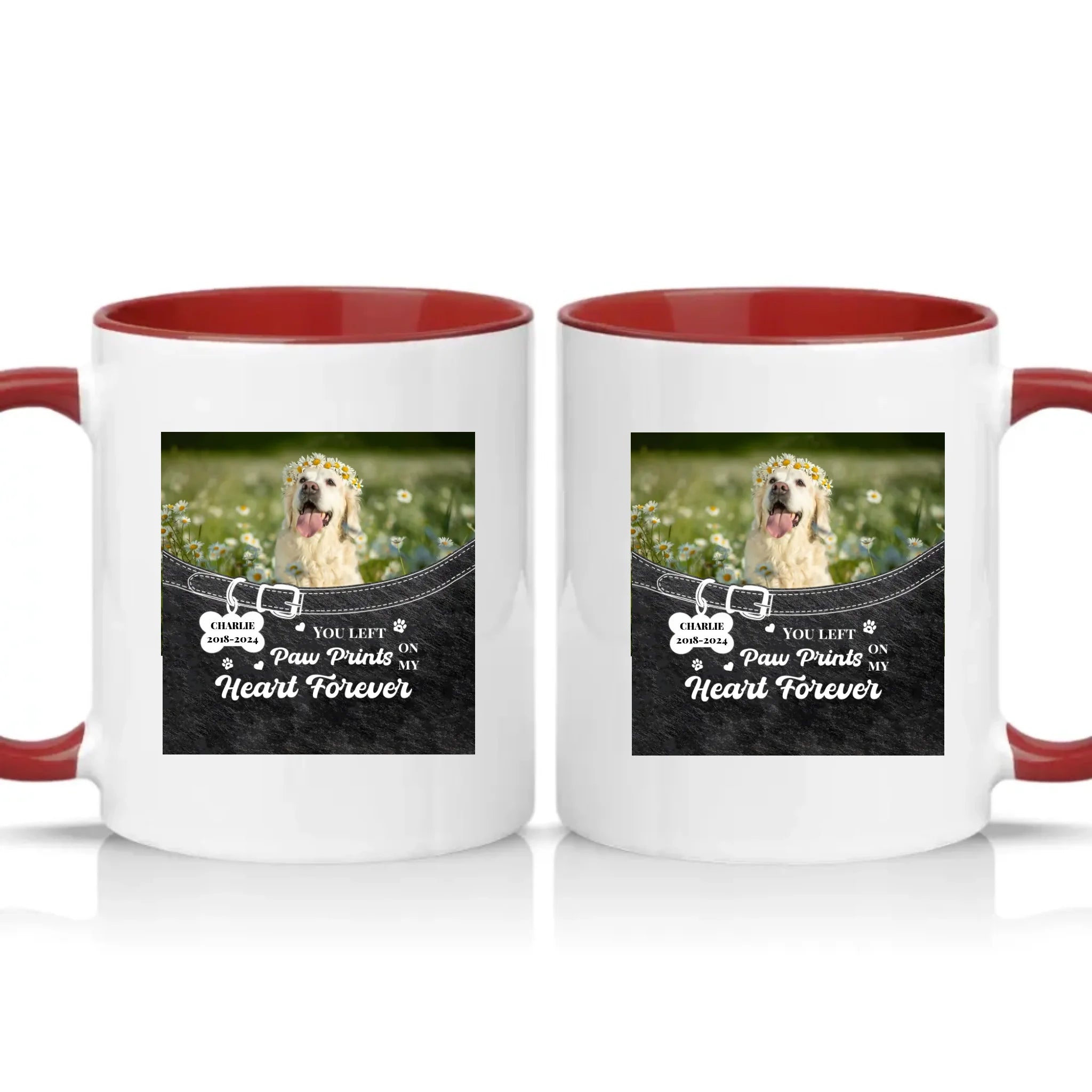 Two Tone 11oz Mug Burgundy