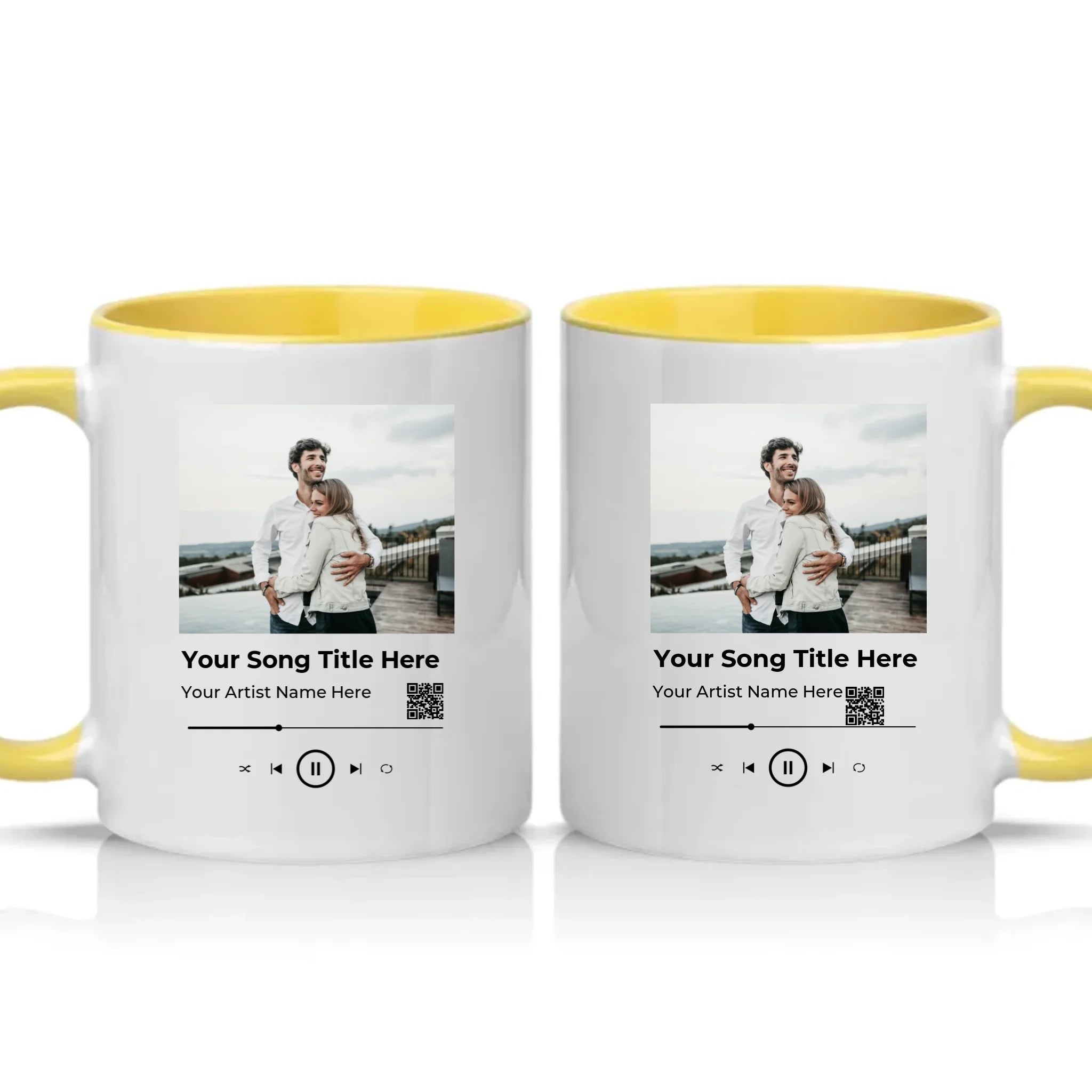 Two Tone 11oz Mug Yellow