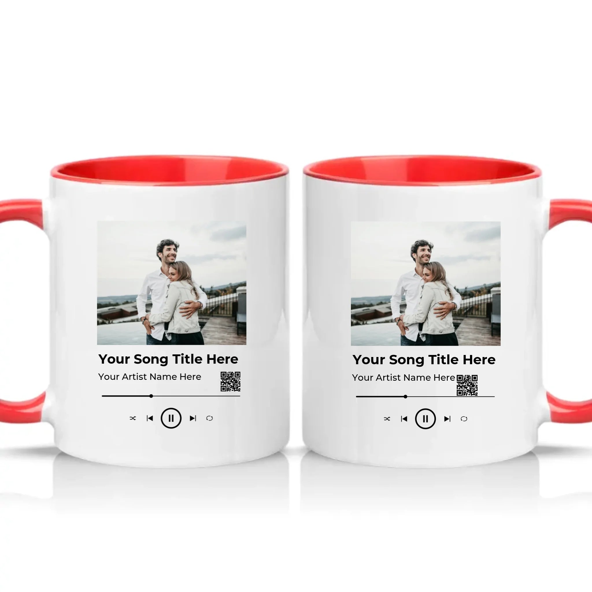 Two Tone 11oz Mug Red